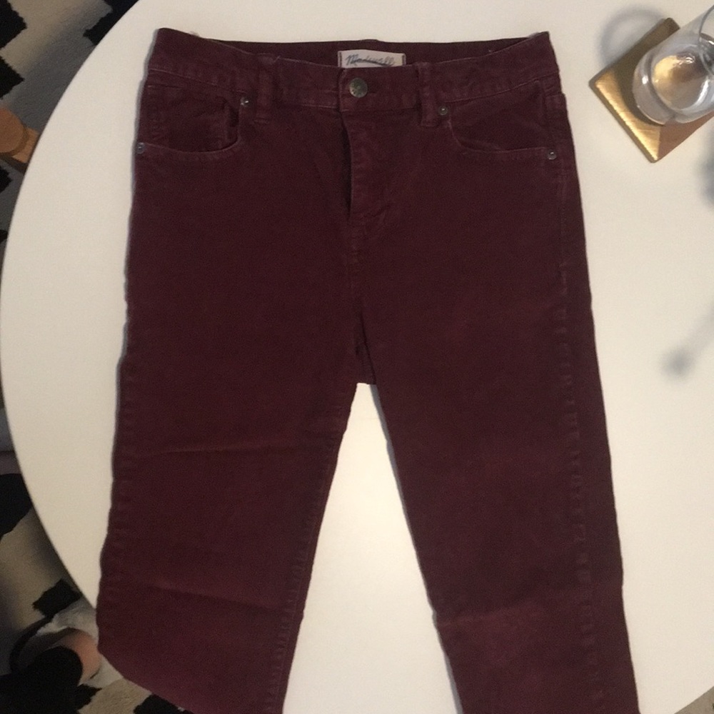 Madewell high-rise corduroy pants!